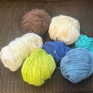 Multicolor Yarn Set for Crafting